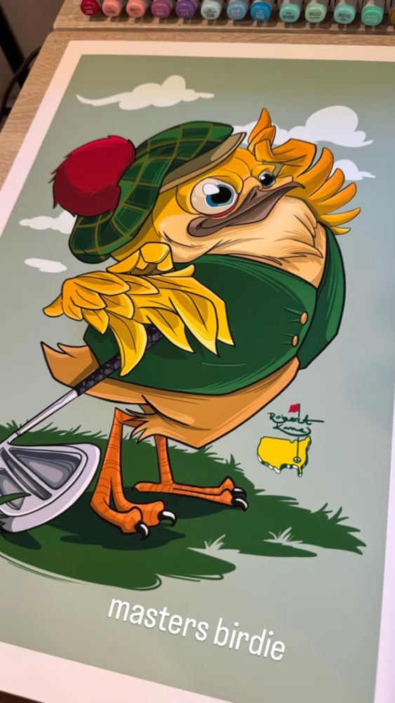 Image of masters birdie 8x10