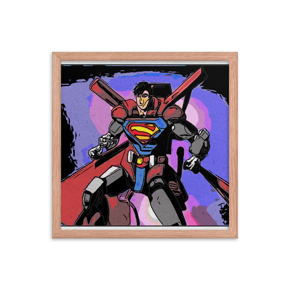 ZEN EXP - Robo-Superman Framed photo paper poster