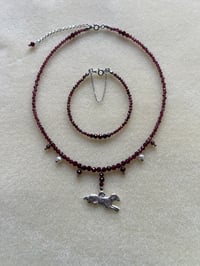 Image 10 of THE ‘LAMB MILAGRO’ GARNET NECKLACE 