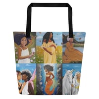 Image 1 of Maiden, Mother, Crone Large Print Tote Bag