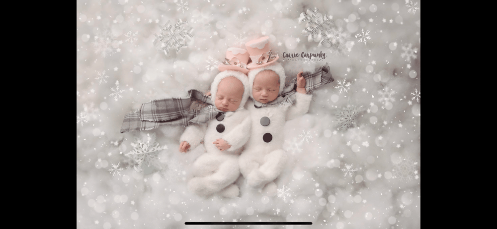 Image of Baby girl snowman 