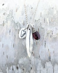 Image 4 of Sage & Heartstone Red Garnet Necklace