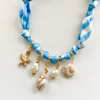 Image 2 of BLUE STRIPE SHELL BANDANA