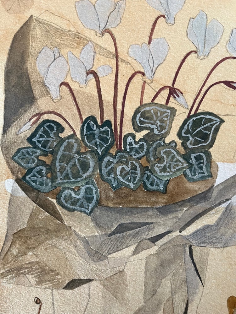 Image of Cyclamen and oak 