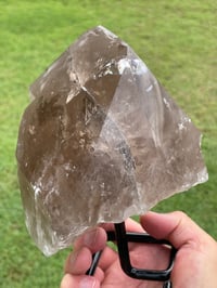 Image 9 of Smoky Quartz With Rainbows On Display Stand Statement Piece #1456