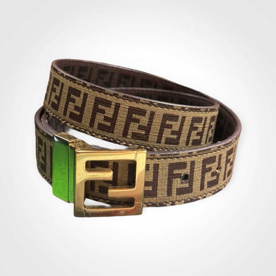 Image of Fendi Reversible Monogram Belt