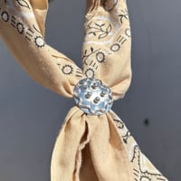 Image 1 of WAVY DOTS SCARF SLIDE 