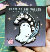 Image 1 of Ghost of the Valley Enamel Pin - 2 inch - Black Nickel