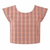 Little Gingham Cropped T Top Size 12 with free postage 