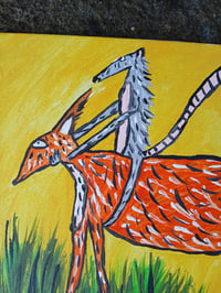 Image 2 of Possum Riding Fox