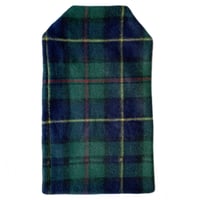 Image 2 of Green Tartan Reclaimed Cashmere Hot Water Bottle Cover