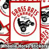 Wheelie Horse Stickers!! (FREE USA SHIPPING 🇺🇸)