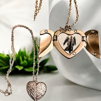 custom angel wings locket