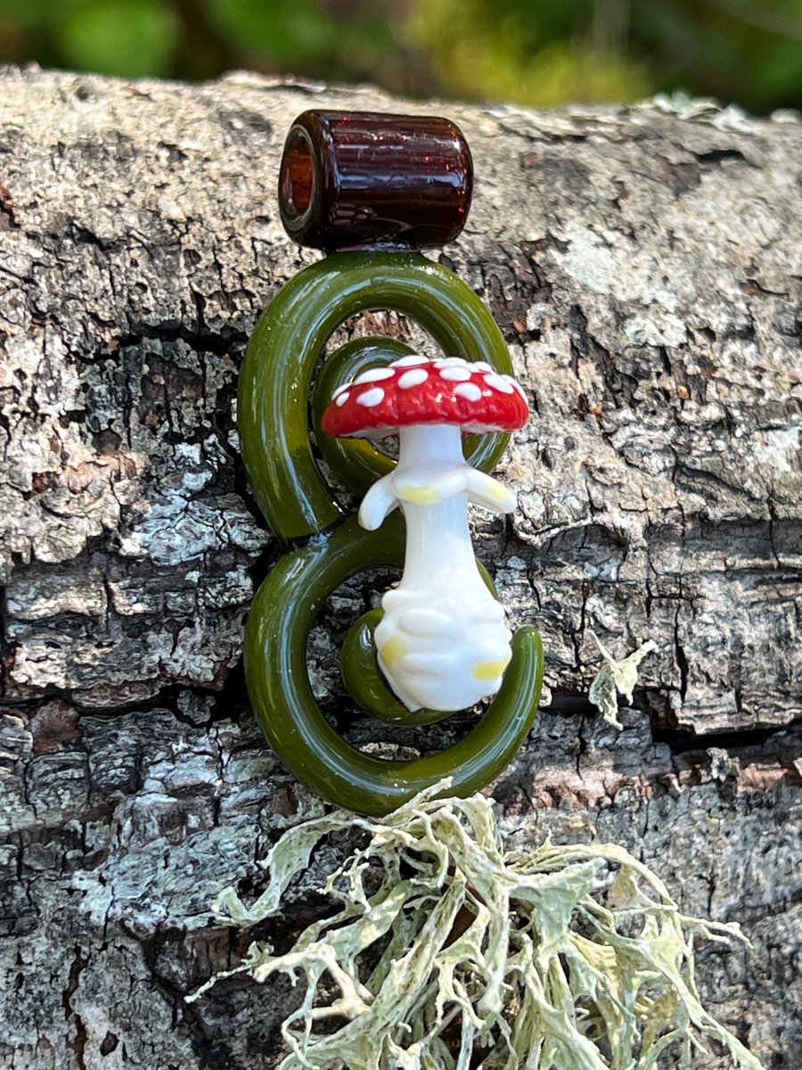 Image of Amanita Spiral Pendant