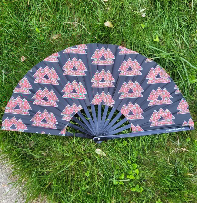 Granny square crochet / wakaan watermelon and electric forest fans