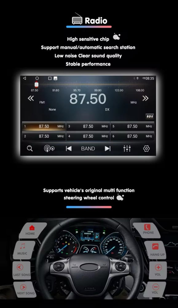 SXAUTO Android 13 IPS Autoradio Passt für Hyundai IX35 (2010-2017) - Eingebaut Carplay/Android SXAUTO Android 13 IPS Autoradio Passt für Hyundai IX35 (2010-2017) - Eingebaut Carplay/Android