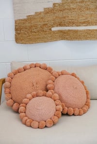 Image 1 of Pampa Monte Pom Pom Cushion Desert Rose Mini