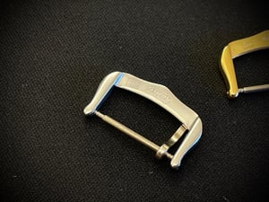 Image of Cartier 18mm/16mm Gold Plated,Silver, strap buckle,NEW