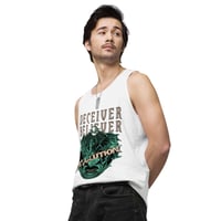 Image 2 of Deceiver, Believer - The Badge - Premium Tank Top