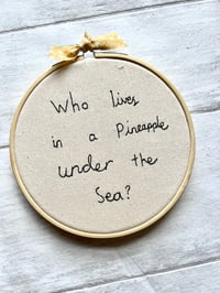 Image 2 of “your words” hoop
