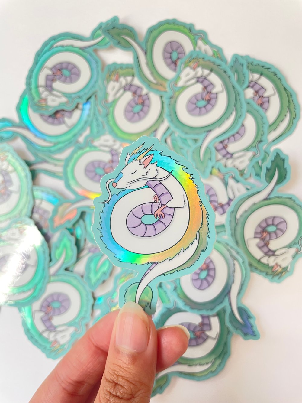 Image of Haku Dragon “Holographic” Sticker