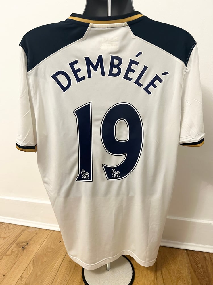 Image of Tottenham Hotspur “DEMBÉLÉ 19” 2016/17 Home Shirt + PL patches, XL