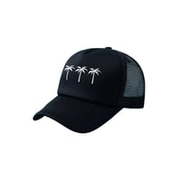 UNISEX BLACK PALM TREE CAP