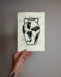 Image 2 of **Limited Edition**  'THE VASE' Lino Print