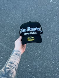 Image 5 of  BLACK SCRIPT LOS ANGELES CUSTOM FITTED CAP