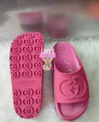 Pink GG Platform Sandals