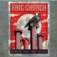 Eric Church Evansville, IN Swirl Foil 