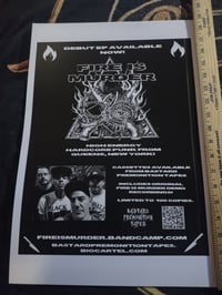 Fire is Murder Promo poster FREE W/ ANY PURCHASE