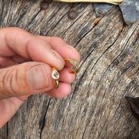 Image 1 of Diamond Hoop Gold