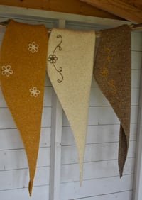 Image 2 of Embroidered Triangle Shawl - Handmade in Ireland