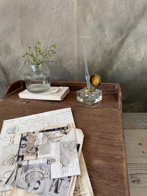 Image of Vintage writing slope with lovely wooden patina