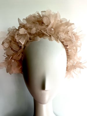 Image of Nude organza flower crown