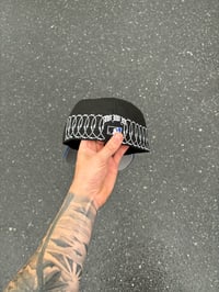 Image 5 of  TRI TONE BLACK BLUE NEW YORK YANKEES CUSTOM FITTED CAP