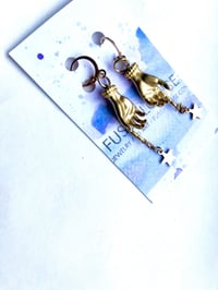 Image 3 of Star Hand Earrings