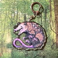 Oppossum Mother Acrylic Keychain