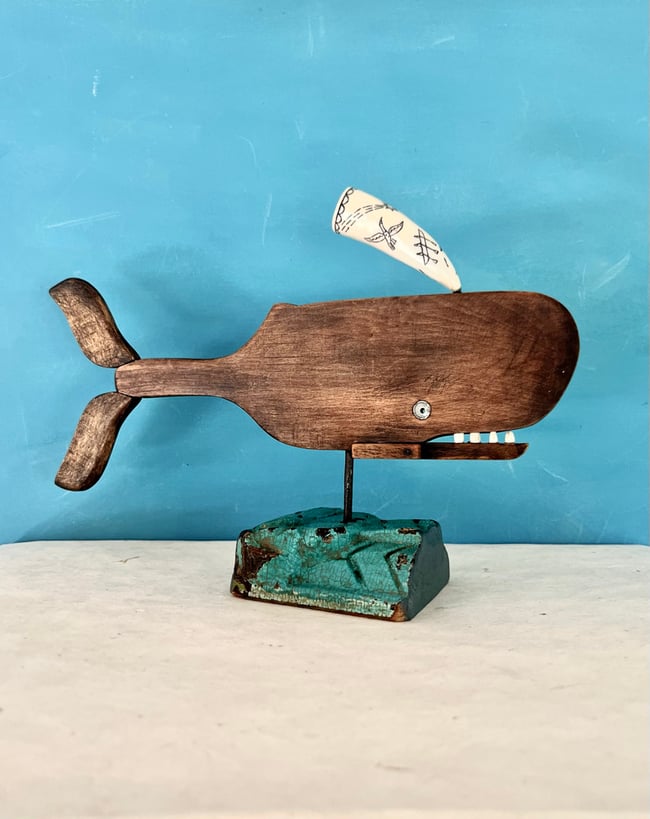 ARTICULATED WHALE SCULPTURE