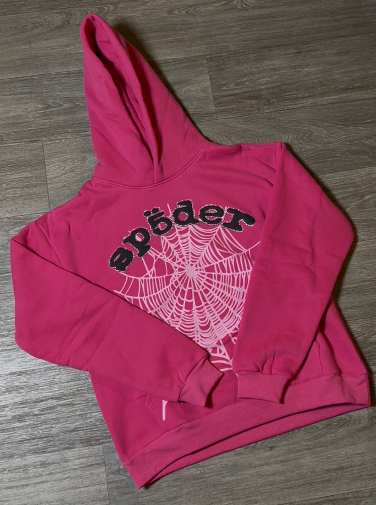 Image of Pink Spiderr Hoodie