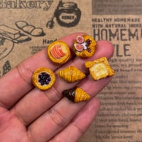 Image 2 of Fig Jam Pastry - Stud Earrings