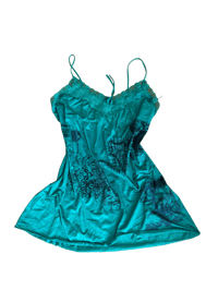 TEAL HOLE DRESS