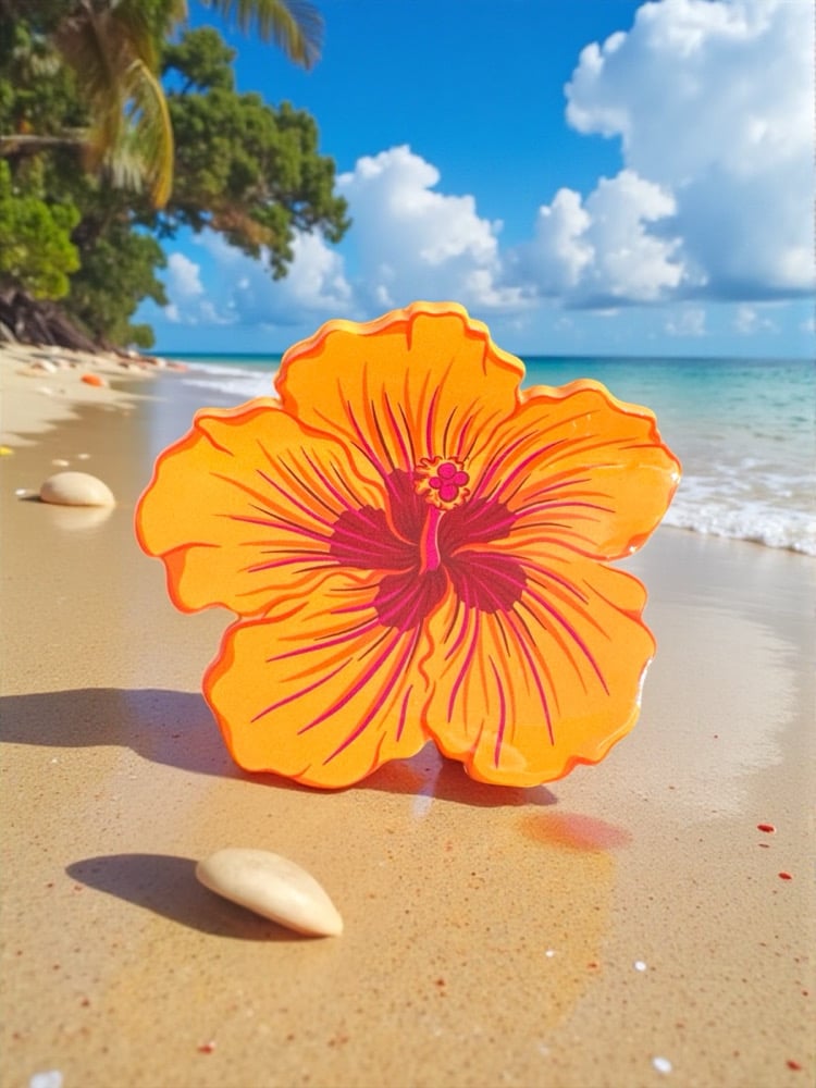 Image of Island Hibiscus Hunny Girl 2.0 Claw Clip