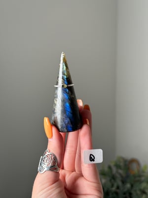 LABRADORITE RING HOLDERS