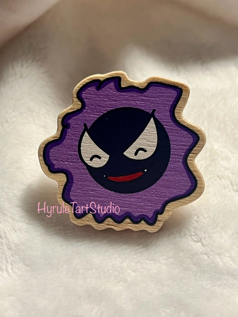 Pocket Monster Gastly Ghost Wood Pin