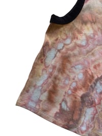Image 6 of L Ladies Fitted Knit Contrast Tank in Sedona Radial Ice Dye