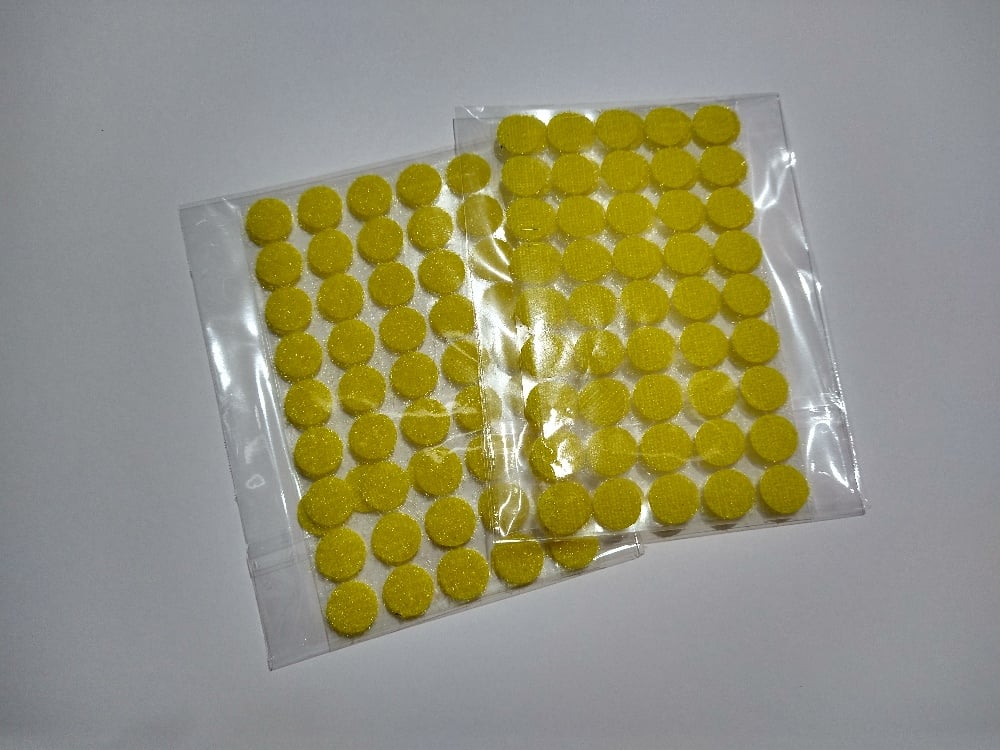 Image of Yellow Velcro dots