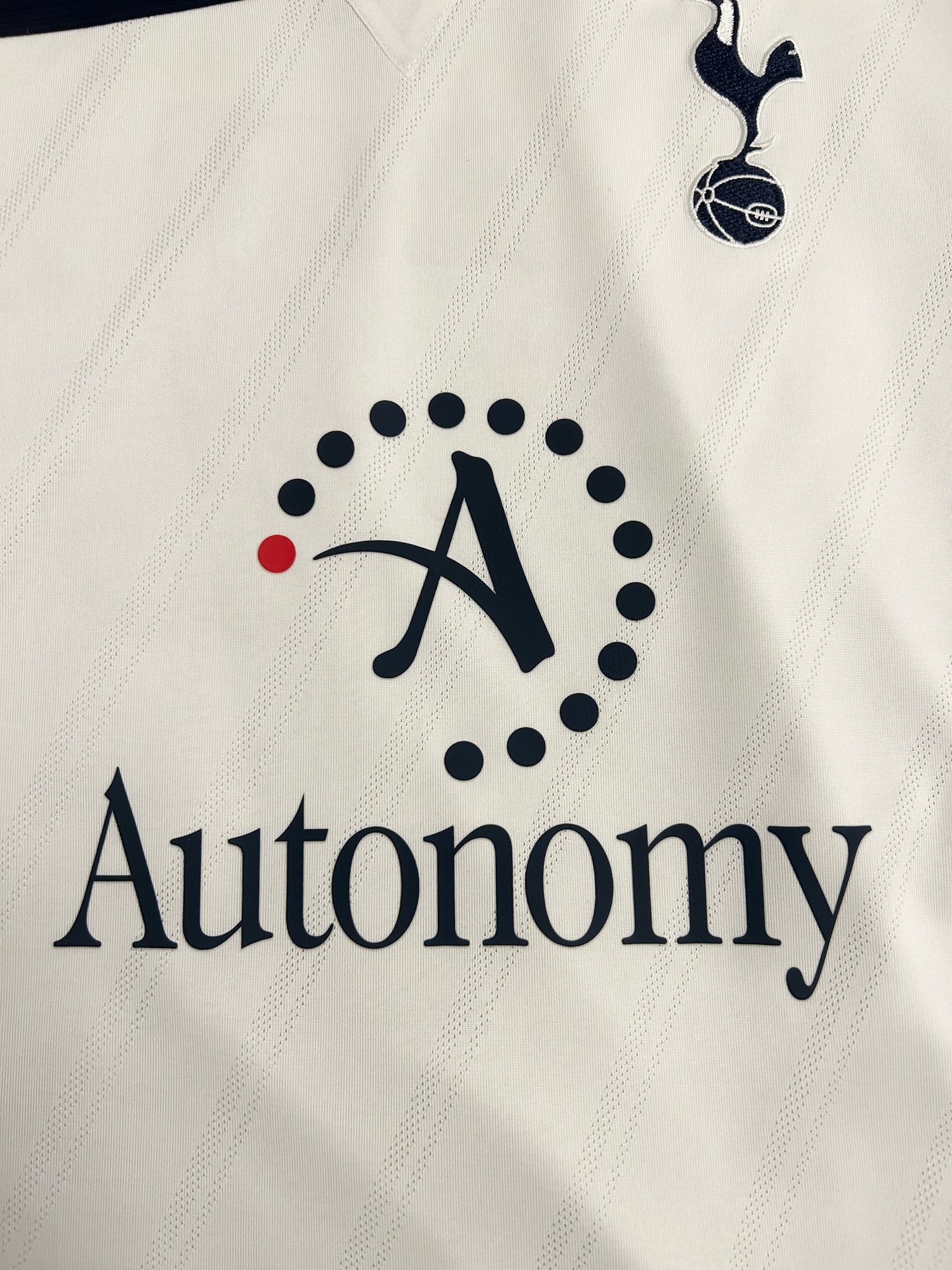 Image of Tottenham Hotspur “LENNON 7” 2010/11 Home Shirt + PL patches (L)