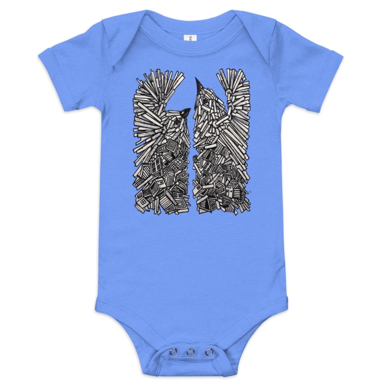 Image of Baby Birds short sleeve one piece
